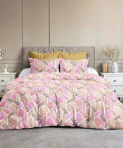 Hexa Pink Bedsheet