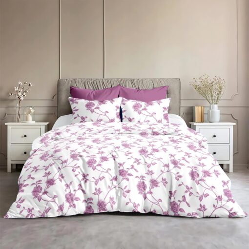 Royal Rosy Orchid Bedsheet