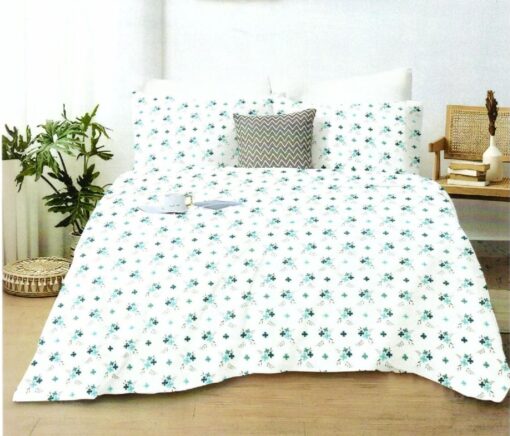 Lunaria Green Bedsheet