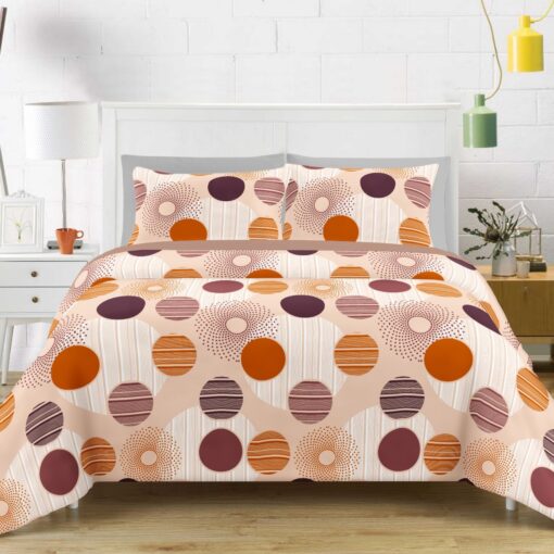 Orange Flat Queen Bedsheet