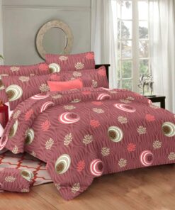 Luna Salmon print Bed sheet